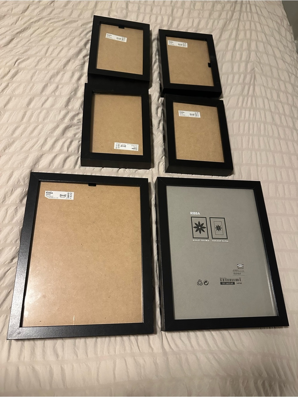 IKEA Black Picture Frame Set - Multiple Sizes